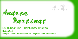 andrea martinat business card
